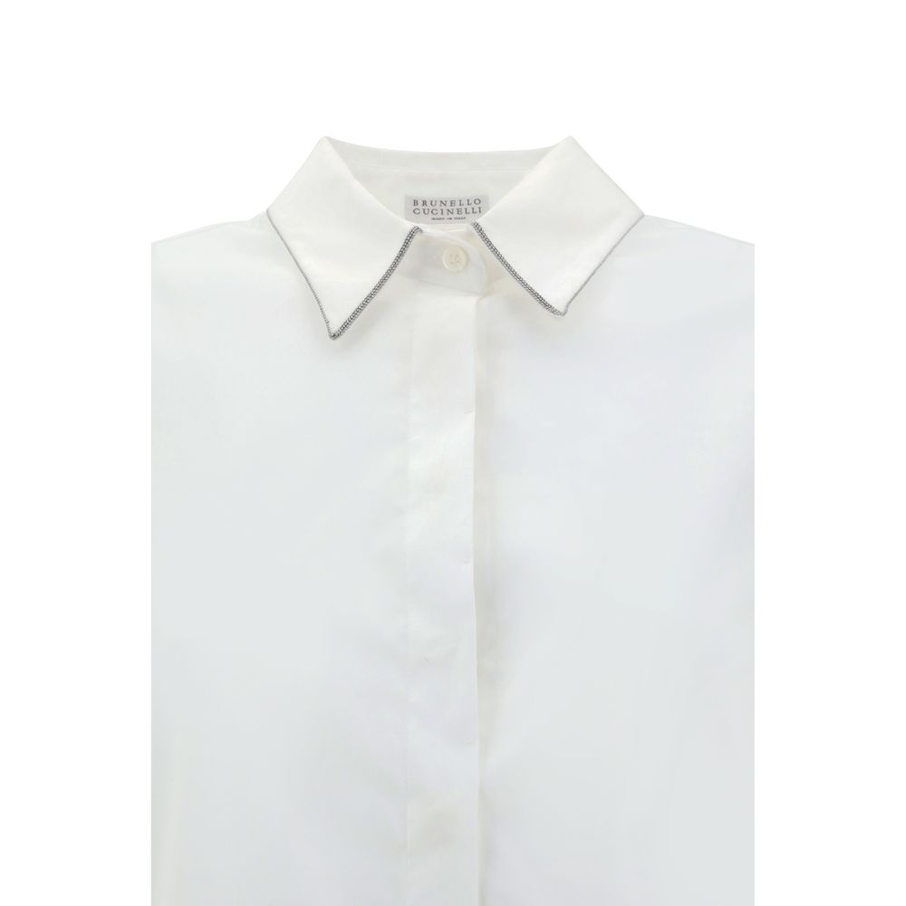 Brunello Cucinelli cotton shirt in white