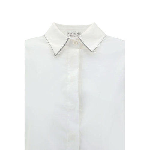 Brunello Cucinelli cotton shirt in white