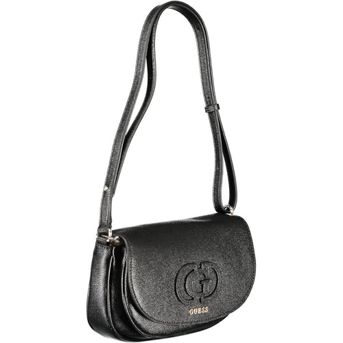 Guess Jeans Schwarz Polyethylen Frauen Handtasche