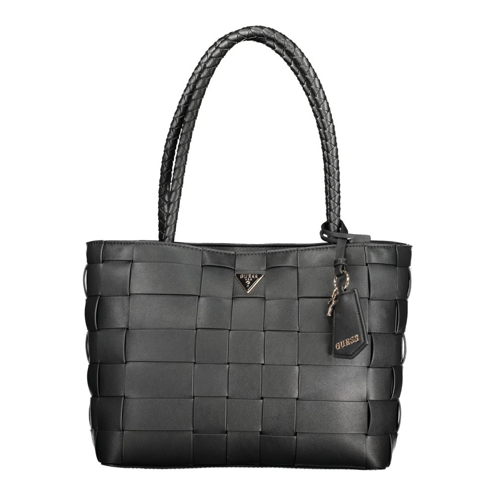 Guess Jeans Schwarz Polyethylen Frauen Handtasche