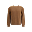 Jil Sander Brown Fleece-Wool Sweatshirt