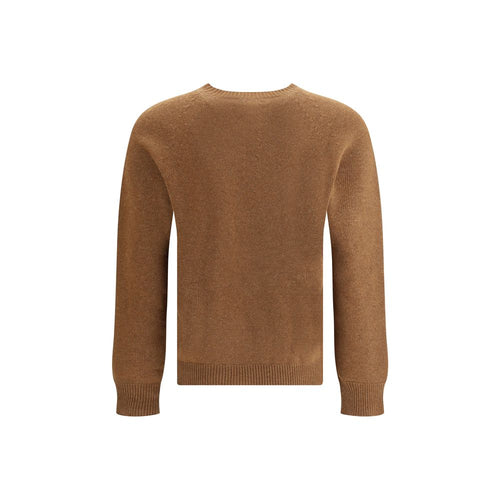 Jil Sander Brown Fleece-Wool Sweatshirt