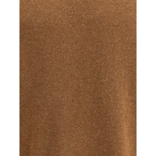 Jil Sander Brown Fleece-Wool Sweatshirt
