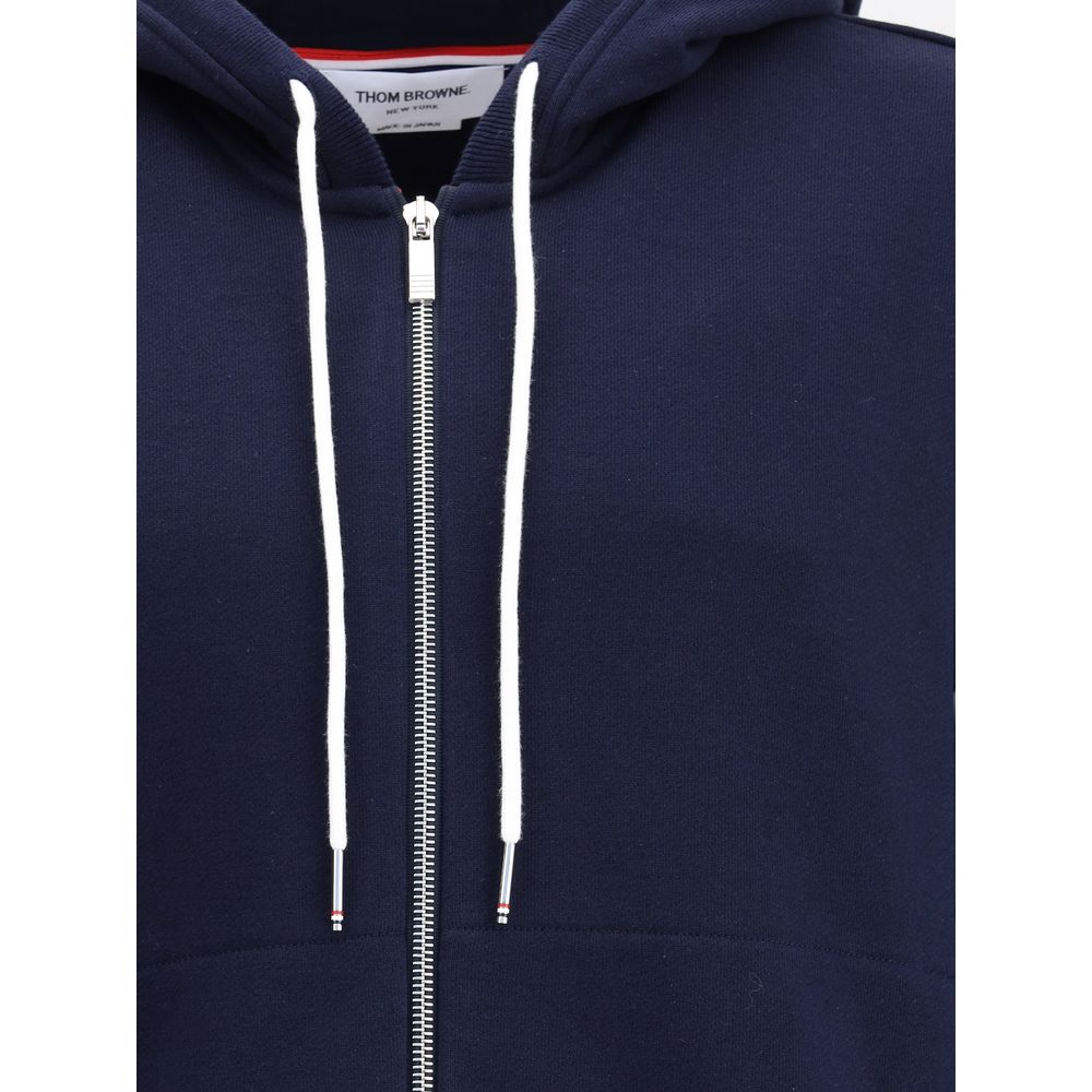 Thom Browne Baumwoll-Sweatshirt in Blau