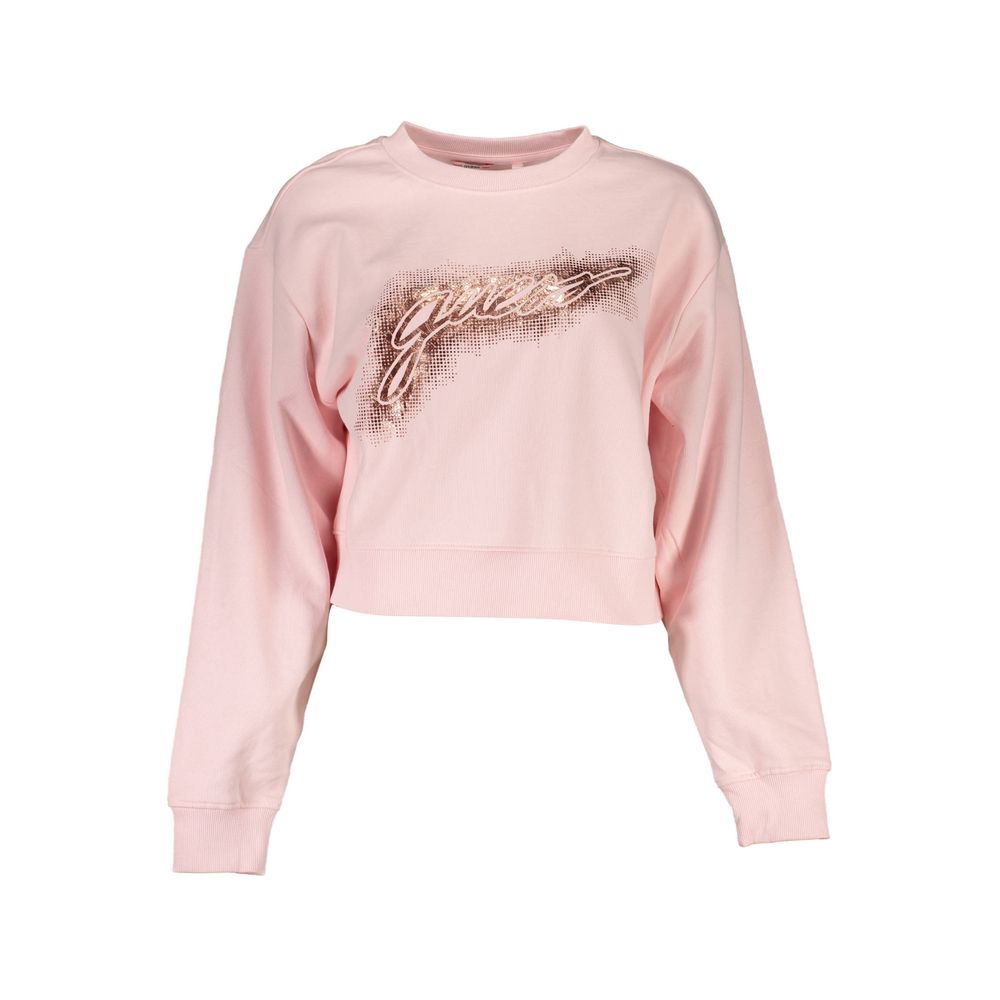 Guess Jeans Rosa Baumwollpullover