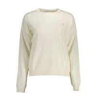 U.S. POLO ASSN. Weißer Wollpullover