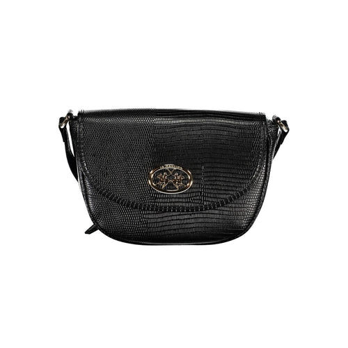 La Martina Black Polyethylene Handbag