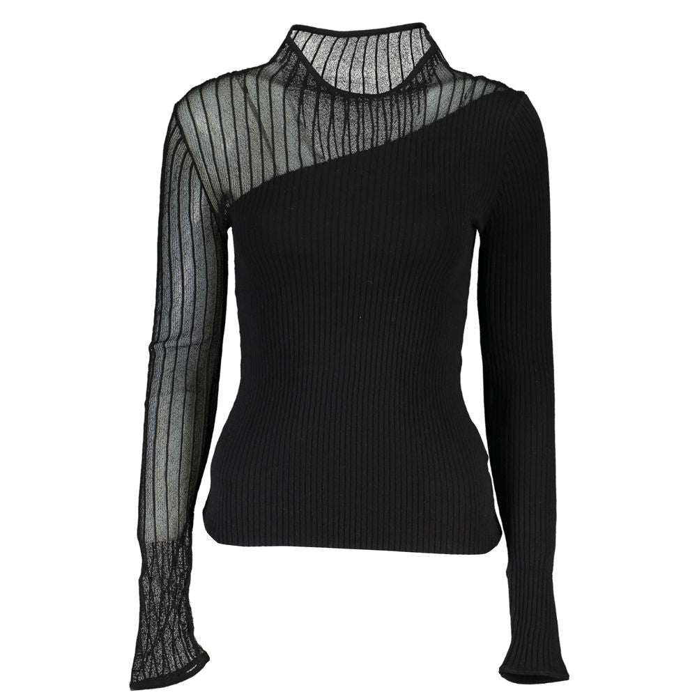 Patrizia Pepe Schwarzer Polyester-Pullover