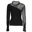 Patrizia Pepe Schwarzer Polyester-Pullover