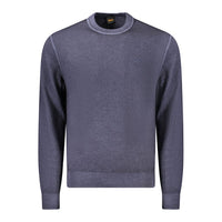 Hugo Boss Blauer Pullover aus Wolle