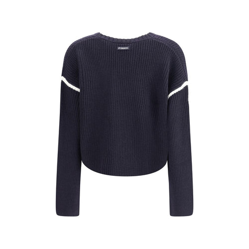 PINKO Blauer Woll-Sweatshirt