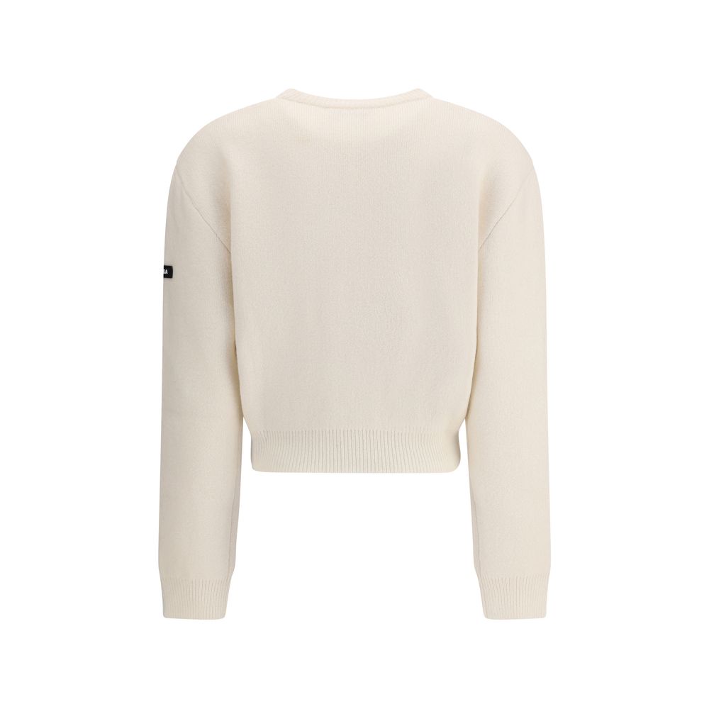 Balenciaga Weißer Woll-Sweatshirt