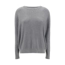 Brunello Cucinelli Grauer Baumwoll-Sweatshirt