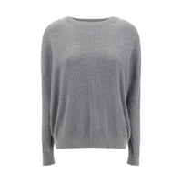 Brunello Cucinelli Grauer Baumwoll-Sweatshirt