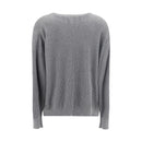 Brunello Cucinelli Grauer Baumwoll-Sweatshirt
