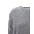Brunello Cucinelli Grauer Baumwoll-Sweatshirt