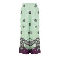 Gucci Grüne Seidenhose