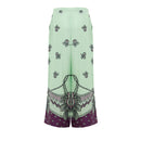 Gucci Grüne Seidenhose