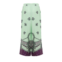 Gucci Grüne Seidenhose