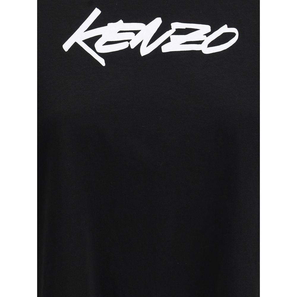 Kenzo Schwarzes Baumwoll-T-Shirt
