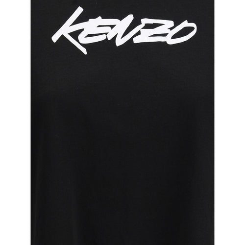 Kenzo Schwarzes Baumwoll-T-Shirt