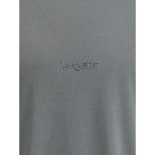 Saint Laurent Grünes Baumwoll-T-Shirt