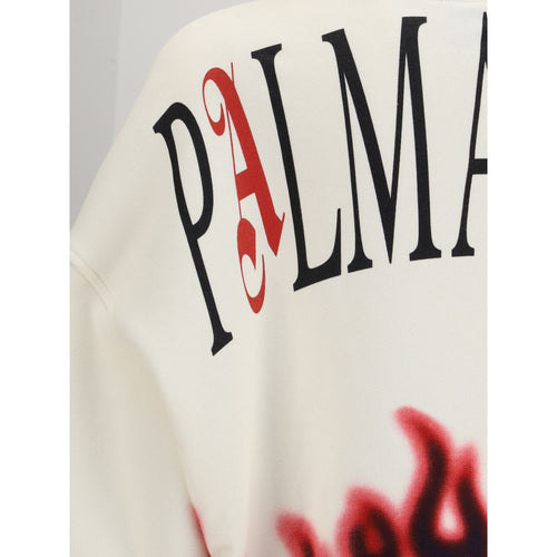 Palm Angels Baumwoll-Sweatshirt mit Multicolor-Muster