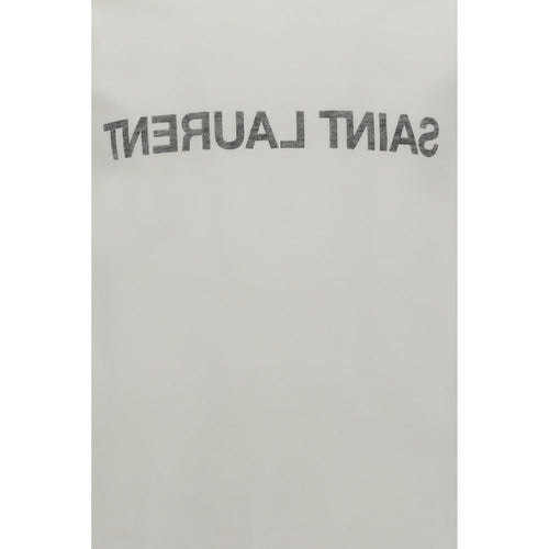 Saint Laurent Weißes Baumwoll-T-Shirt