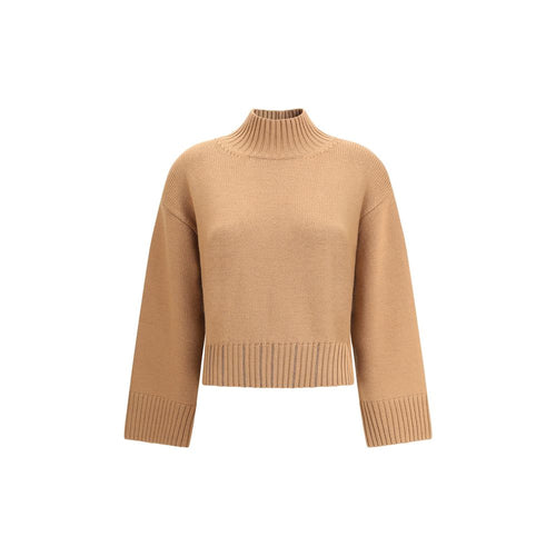 Fabiana Filippi Beiger Fleece-Wollpullover