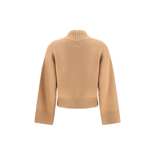 Fabiana Filippi Beiger Fleece-Wollpullover