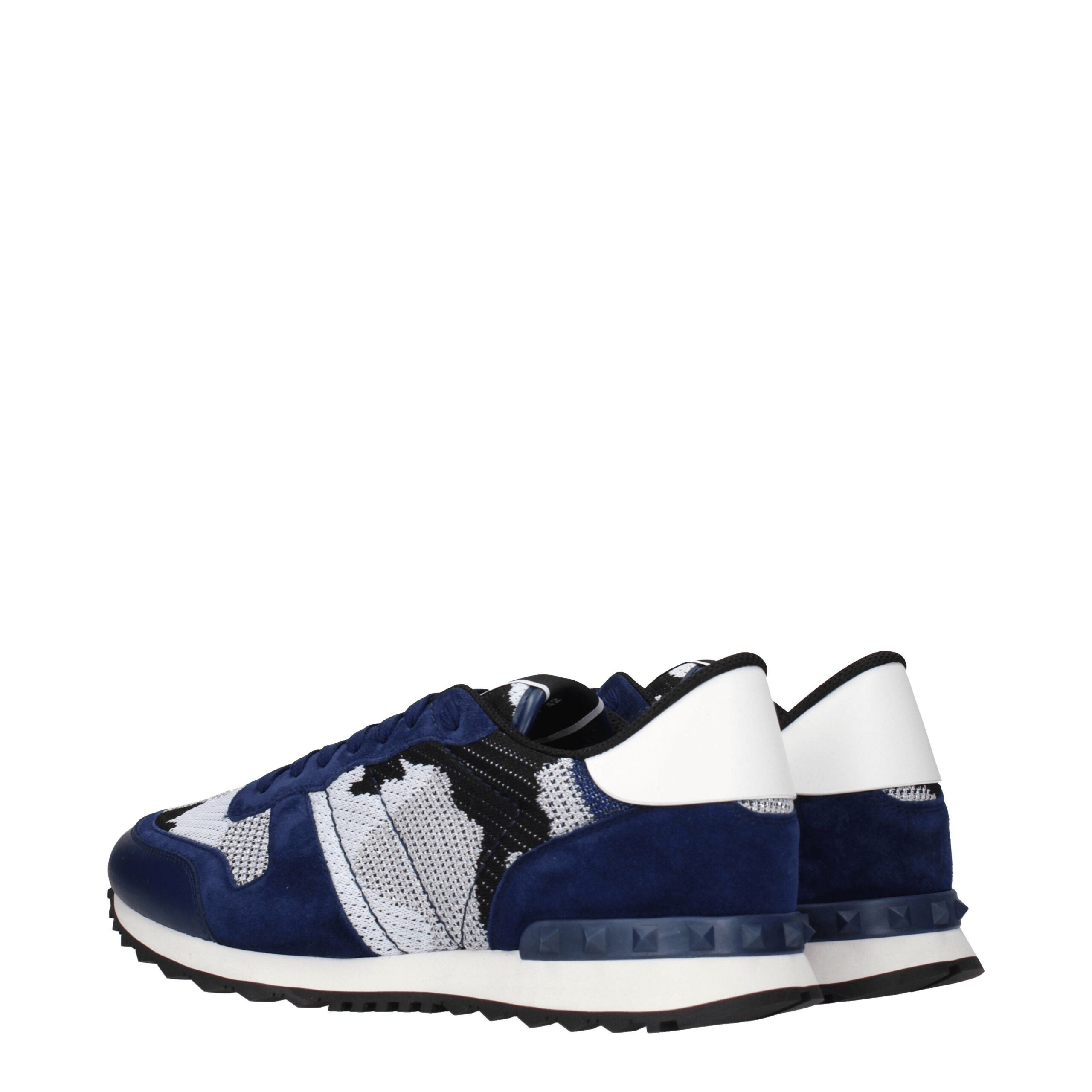 Valentino Garavani Graue Sportliche Turnschuhe aus Stoff