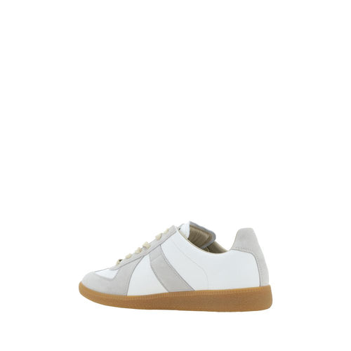 Margiela White Rubber Sole Low-Top Sneakers