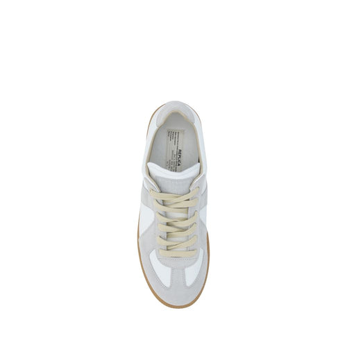Margiela White Rubber Sole Low-Top Sneakers