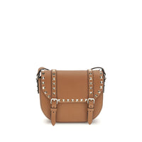 Valentino Garavani Beige Calfskin Bos Taurus Shoulder Bag