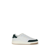 Saint Laurent White Calfskin Bos Taurus Low-Top Sneakers