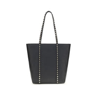 Valentino Garavani shoulder bag in black calfskin leather, Bos Taurus