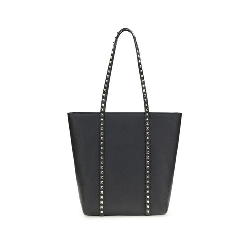 Valentino Garavani shoulder bag in black calfskin leather, Bos Taurus