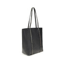 Valentino Garavani shoulder bag in black calfskin leather, Bos Taurus