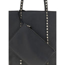 Valentino Garavani shoulder bag in black calfskin leather, Bos Taurus