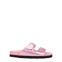 Palm Angels Rosa Lederpantoffeln Sandalen