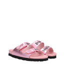 Palm Angels Rosa Lederpantoffeln Sandalen