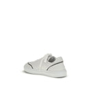 Brunello Cucinelli White Calfskin Bos Taurus Low-Top Sneakers