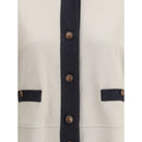 Brunello Cucinelli Grauer Baumwoll-Cardigan