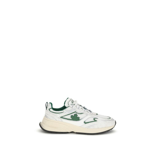 Dsquared² White Calfskin Bos Taurus Sports Shoes