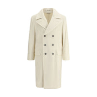 Brunello Cucinelli cashmere coat in cream
