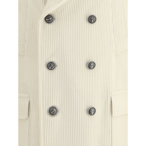 Brunello Cucinelli cashmere coat in cream