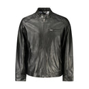 Guess Jeans Schwarzer Polyethylen-Mantel