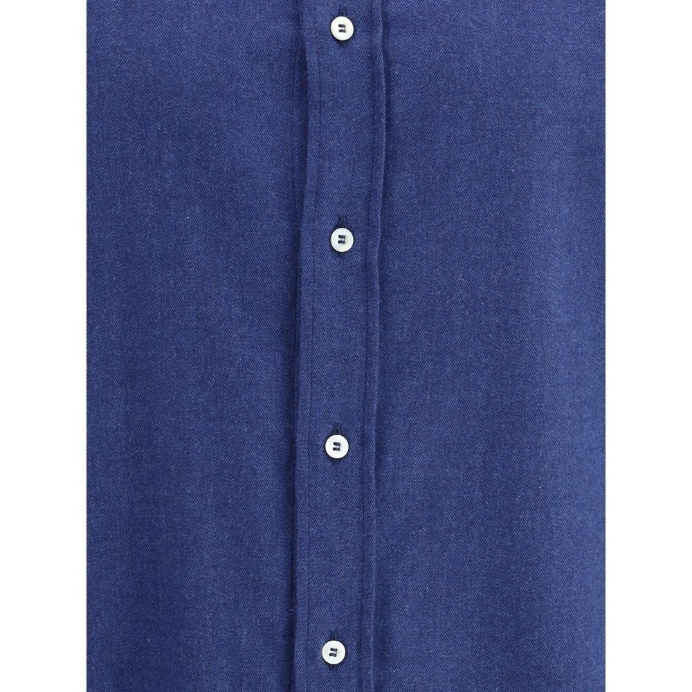 Brunello Cucinelli cotton shirt in blue