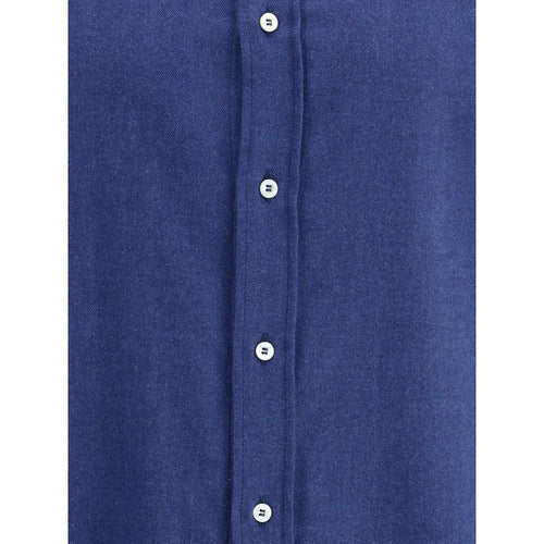 Brunello Cucinelli cotton shirt in blue