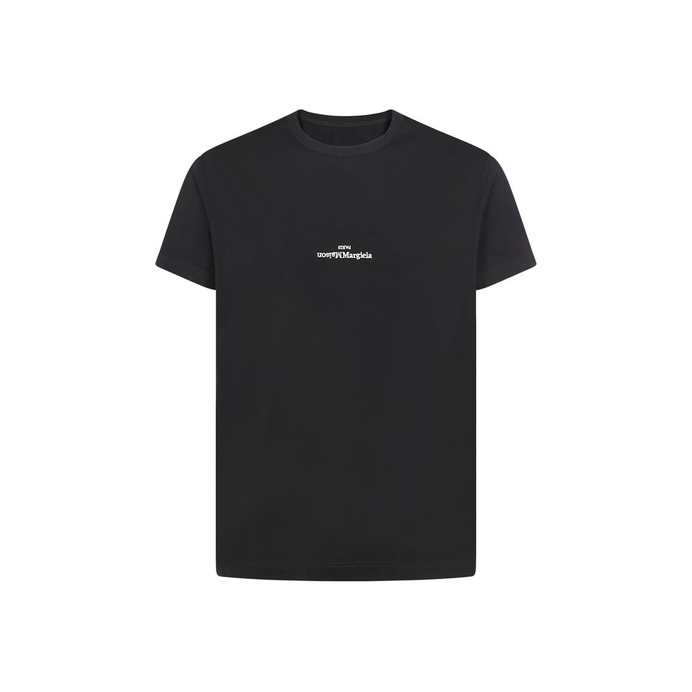 Margiela Baumwoll-T-Shirt in Schwarz